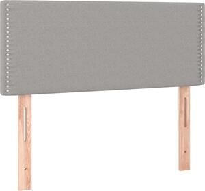 Testiera Grigio Chiaro 90x5x78/88 cm in Tessuto