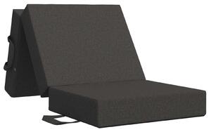 Divano Letto Pieghevole 75 x 63 x 45 cm Grigio Scuro
