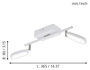 Eglo 97692 - Faretto LED PALOMBARE-C 2xLED/5W/230V