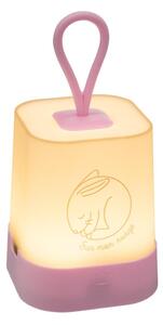 Atmosphera - LED Doty. Lampada notturna ricaricabile per bambini RABBIT LED/3,7V 1200mAh rosa