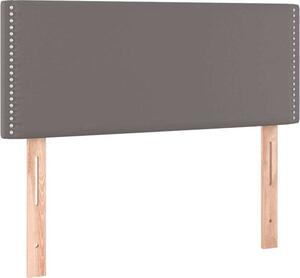 Testiera Grigia 80x5x78/88 cm in Pelle finta