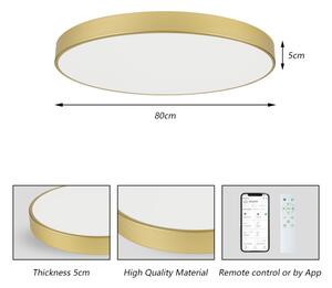 Brilagi - Lampada LED dimmerabile POOL SMART LED/100W/230V 80 cm dorata Wi-Fi Tuya + telecomando