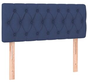 Testiera Blu 100 x 7 x 78/88 cm in Tessuto