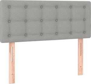 Testiera Grigio Chiaro 80x5x78/88 cm in Tessuto