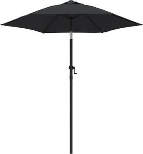 Ombrellone Nero 200x224 cm in Alluminio