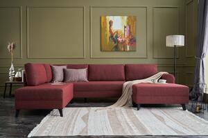 Divano Letto Angolare Eleganza - Belen - Claret Red