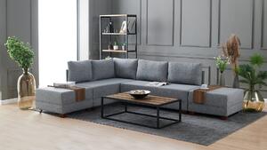 Divano Letto Angolare Eleganza - Fly Corner Sofa Bed Left - Grey