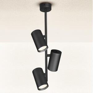 Brilagi - Lampadario a sospensione con supporto rigido SELE VERTICAL 3xGU10/30W/230V nero