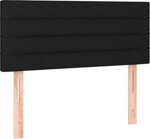 Testiera Nera 100x5x78/88 cm in Tessuto