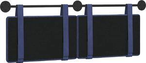 Testiera sospesa Blu Polizia Velluto
