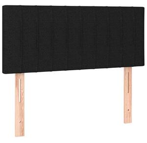 Testiera Nera 100x5x78/88 cm in Tessuto