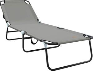 Lettino prendisole pieghevole Grigio 188 x 57 x 86,5 cm