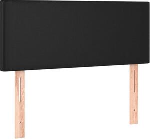Testiera Nera 80x5x78/88 cm in Pelle finta