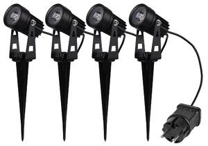 Set di luci da giardino ChiliTec 4 faretti per esterni IP65 3000K