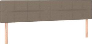 Testiera Tortora 180x5x78/88 cm in Tessuto