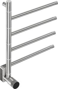Scaldasalviette elettrico - Cromo - 60 Watt, 58x41x13 cm