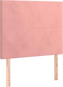Testiera Rosa 100x5x118/128 cm Velluto