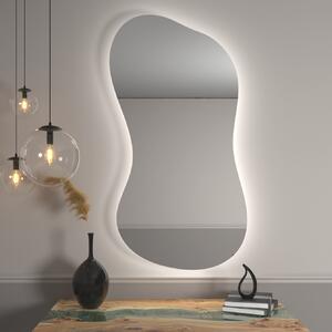 Specchio organico LED con illuminazione A21 32x60