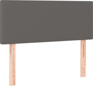 Testiera Grigia 80x5x78/88 cm in Pelle finta