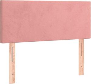 Testiera Rosa 80x5x78/88 cm in Velluto