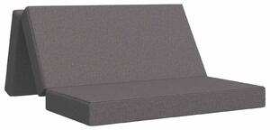 Divano Letto Pieghevole 140 x 67 x 45 cm Grigio Chiaro