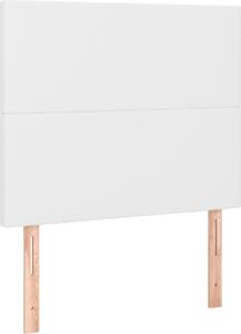 Testiera Bianca 100x5x118/128 cm in Pelle finta