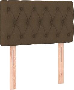 Testiera Marrone Scuro 80 x 7 x 78/88 cm in Tessuto