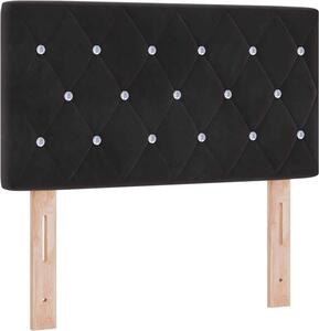 Testiera Nero 80 cm Velluto