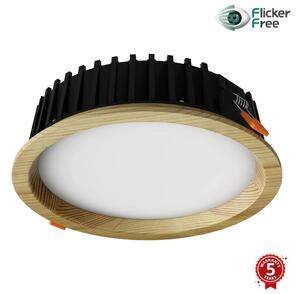 APLED-Lampada LED RONDO WOODLINE LED/12W/230V 4000K diametro 20 cm pino legno solido