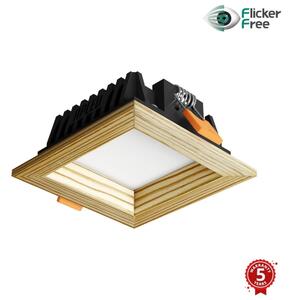 APLED - Lampada LED SQUARE WOODLINE LED/3W/230V 4000K 9x9 cm pino legno solido