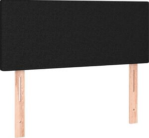 Testiera Nera 80x5x78/88 cm in Tessuto