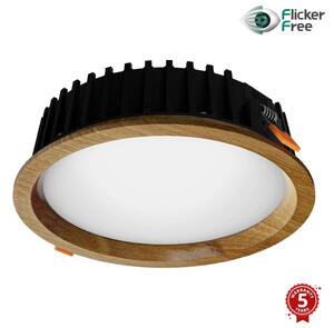 APLED - Lampada LED RONDO WOODLINE LED/12W/230V 4000K diametro 20 cm quercia legno solido
