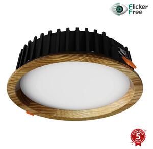 APLED - Lampada LED RONDO WOODLINE LED/12W/230V 3000K diametro 20 cm cenere legno solido