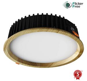 APLED-Lampada LED RONDO WOODLINE LED/18W/230V 3000K diametro 26 cm pino legno solido