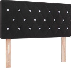 Testiera Nero 100 cm Velluto