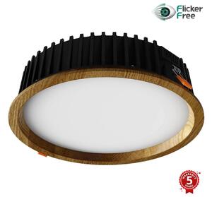 APLED - Lampada LED RONDO WOODLINE LED/18W/230V 4000K diametro 26 cm quercia legno solido