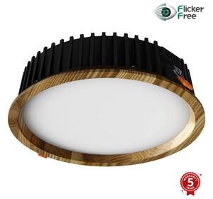 APLED - Lampada LED RONDO WOODLINE LED/18W/230V 3000K diametro 26 cm cenere legno solido
