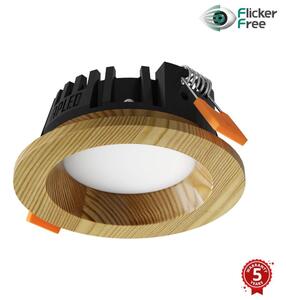 APLED - Lampada LED RONDO WOODLINE LED/3W/230V 4000K diametro 9 cm pino legno solido