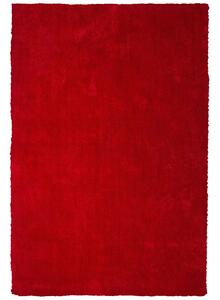 Tappeto Shaggy Rosso 160 x 230 cm Moderno Tappeto Rettangolare Trapuntato a Pelo Lungo Beliani