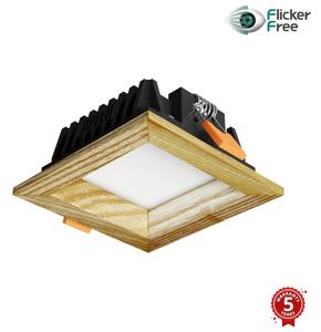APLED - Lampada LED SQUARE WOODLINE LED/3W/230V 3000K 9x9 cm cenere legno solido