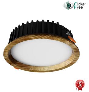APLED - Lampada LED RONDO WOODLINE LED/6W/230V 3000K diametro 15 cm cenere legno solido