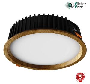 APLED - Lampada LED RONDO WOODLINE LED/18W/230V 3000K diametro 26 cm quercia legno solido