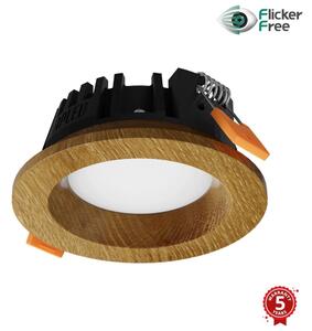 APLED - Lampada LED RONDO WOODLINE LED/3W/230V 3000K diametro 9 cm quercia legno solido