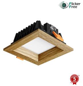 APLED - Lampada LED SQUARE WOODLINE LED/3W/230V 3000K 9x9 cm quercia legno solido