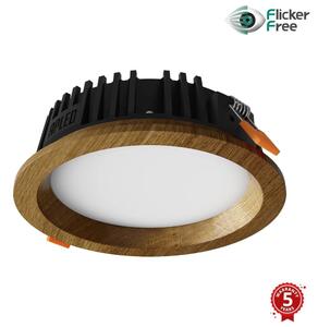 APLED - Lampada LED RONDO WOODLINE LED/6W/230V 4000K diametro 15 cm quercia legno solido
