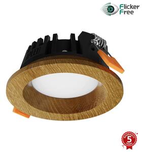 APLED - Lampada LED RONDO WOODLINE LED/3W/230V 4000K diametro 9 cm quercia legno solido