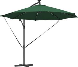 Ombrellone Verde 294 x 294 x 248 cm Poliestere e Alluminio