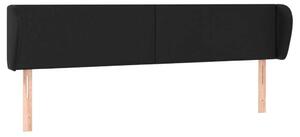 Testiera ad Orecchio Nera 203x23x78/88 cm in Pelle finta