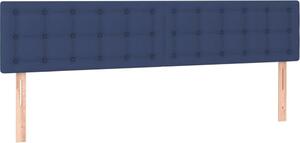 Testiera Blu 160x5x78/88 cm in Tessuto
