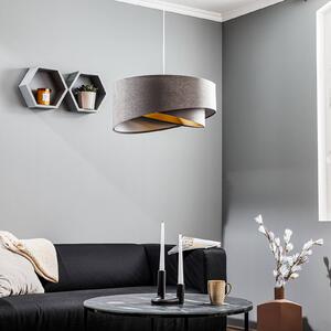 Maco Design Lampada a sospensione Vivien tricolore grigio/argento/oro